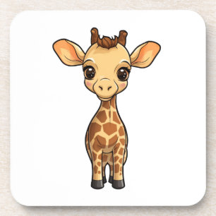 Illustration von Cartoon-Giraffen Getränkeuntersetzer