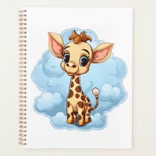 Illustration von Cartoon-Giraffen Planer