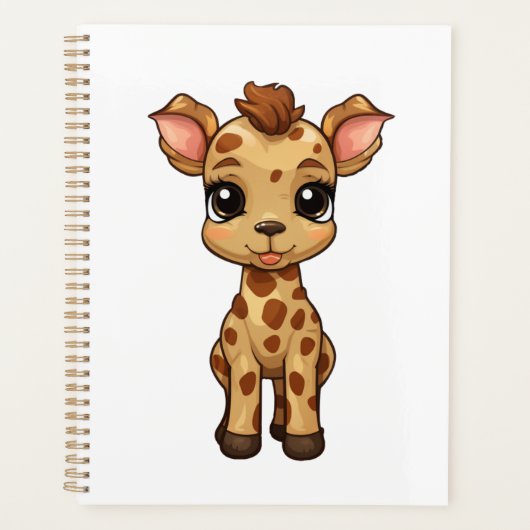Illustration von Cartoon-Giraffen Planer (Vorderseite)
