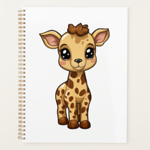 Illustration von Cartoon-Giraffen Planer