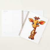 Illustration von Cartoon-Giraffen Planer (Anzeige)