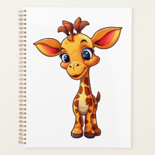 Illustration von Cartoon-Giraffen Planer