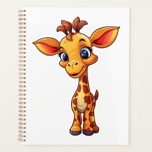 Illustration von Cartoon-Giraffen Planer (Vorderseite)