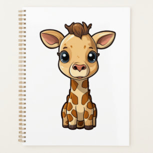 Illustration von Cartoon-Giraffen Planer