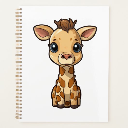 Illustration von Cartoon-Giraffen Planer (Vorderseite)