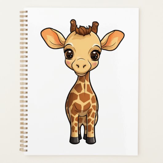 Illustration von Cartoon-Giraffen Planer (Vorderseite)