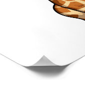 Illustration von Cartoon-Giraffen Poster (Ecke)