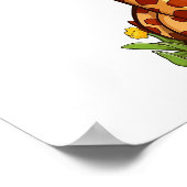 Illustration von Cartoon-Giraffen Poster (Ecke)