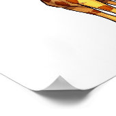 Illustration von Cartoon-Giraffen Poster (Ecke)