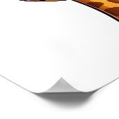 Illustration von Cartoon-Giraffen Poster (Ecke)