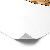 Illustration von Cartoon-Giraffen Poster (Ecke)