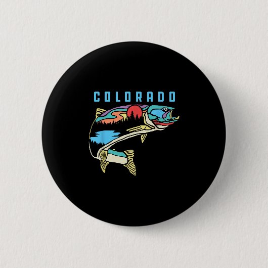 Illustration von Colorado-Forellen, Grafikdesign f Button (Vorderseite)