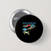 Illustration von Colorado-Forellen, Grafikdesign f Button (Vorne & Hinten)