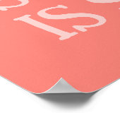 Illustration von Coral Red Creative Tools Selbstve Poster (Ecke)