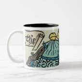 Illustration "von den Canterbury-Geschichten Zweifarbige Tasse (Links)