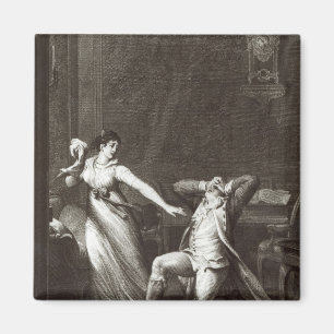 Illustration 'von den Sorgen von Werther Magnet