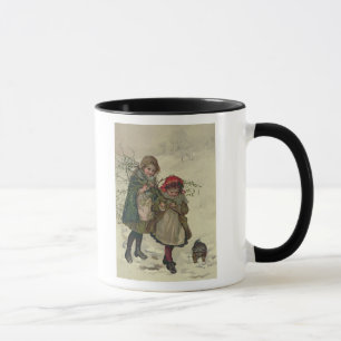 Illustration von der Weihnachtsbaum-Fee, Kneipe. Tasse