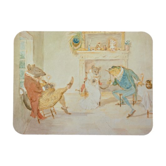 Illustration von "Ein Frosch, den er hingehen würd Magnet (Horizontal)