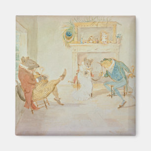 Illustration von 'einem Frosch, den er ein Magnet