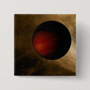 Illustration von einem heißen Jupiter nannte HD Button