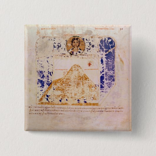 Illustration von einer Kopie des 6. Jahrhunderts Button (Vorderseite)