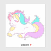 Illustration von Einhorn-Fantasie Aufkleber (Blatt)