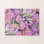 Illustration von farbenfrohen Sukkulenten Puzzle (Horizontal)