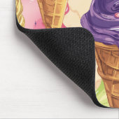 Illustration von farbigem Tropfeis Mousepad (Ecke)