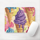 Illustration von farbigem Tropfeis Mousepad (Mit Mouse)