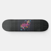 Illustration von Fischen hinter einem Netz Skateboard (Horizontal)