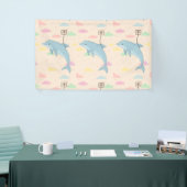 Illustration von Flying Delphin Deliverings Letter Banner (Messeveranstaltung)