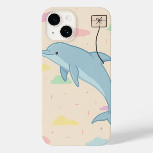 Illustration von Flying Delphin Deliverings Letter Case-Mate iPhone Hülle (Rückseite)