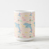 Illustration von Flying Delphin Deliverings Letter Kaffeetasse (Mittel)