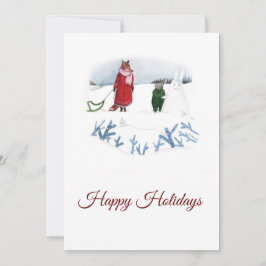 Illustration von Fox und Kaninchen - glückliche Fe