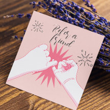 Illustration von freunden Peach-Hands