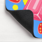 Illustration von Fun Pink Popsicle und Strawberrie Mousepad (Ecke)