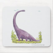Illustration von Giraffatitan Dinosaurier Mousepad (Vorne)