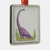 Illustration von Giraffatitan Dinosaurier Ornament Aus Metall (Rechts)