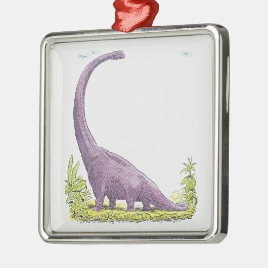 Illustration von Giraffatitan Dinosaurier Ornament Aus Metall (Links)