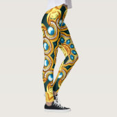 Illustration von Gold Pearl Decorative Frame Leggings (Rechts)