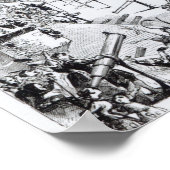 Illustration von "Gullivers Reisen" Poster (Ecke)