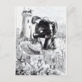 Illustration von "Gullivers Reisen" Postkarte (Vorderseite)