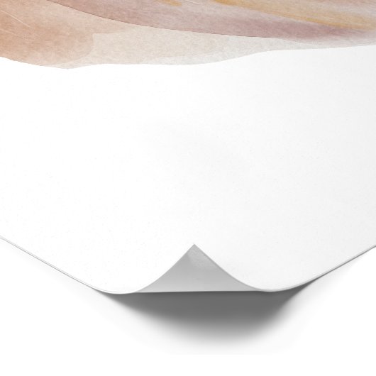 Illustration von Highland Cow Rustic Scottish Catt Poster (Ecke)