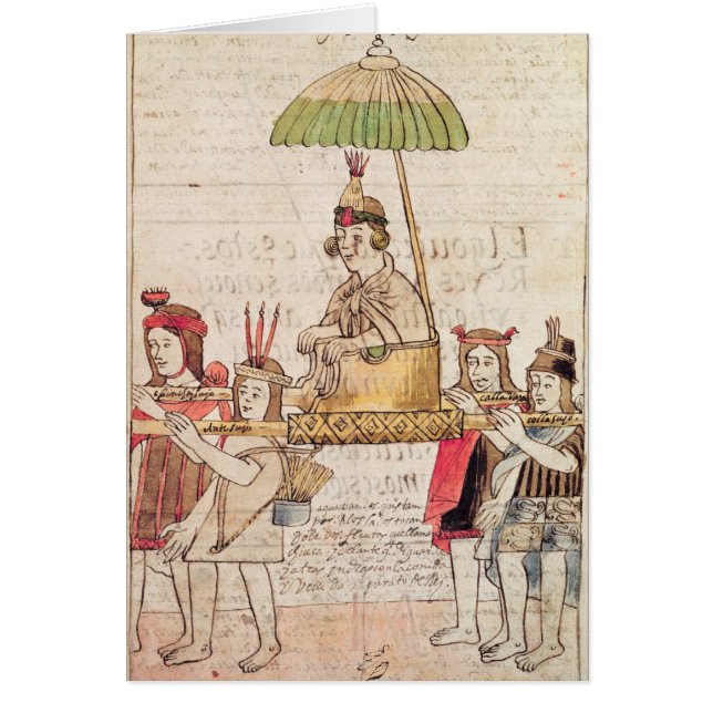 Illustration von Huascar Inka (Vorne)