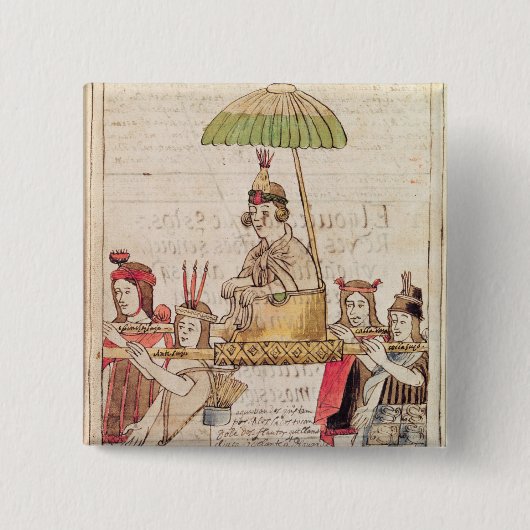 Illustration von Huascar Inka Button (Vorderseite)