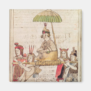 Illustration von Huascar Inka Magnet