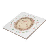 Illustration von Igel und Blume Fliese (Seite)