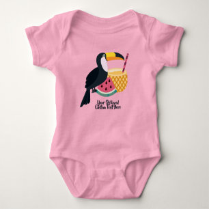 Illustration von individuelle Name- und Texttipps Baby Strampler