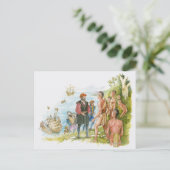 Illustration von Jacques Cartier Postkarte (Stehend Vorderseite)