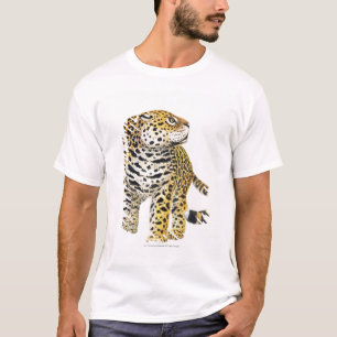 Illustration von Jaguar mit Kopf im Profil T-Shirt